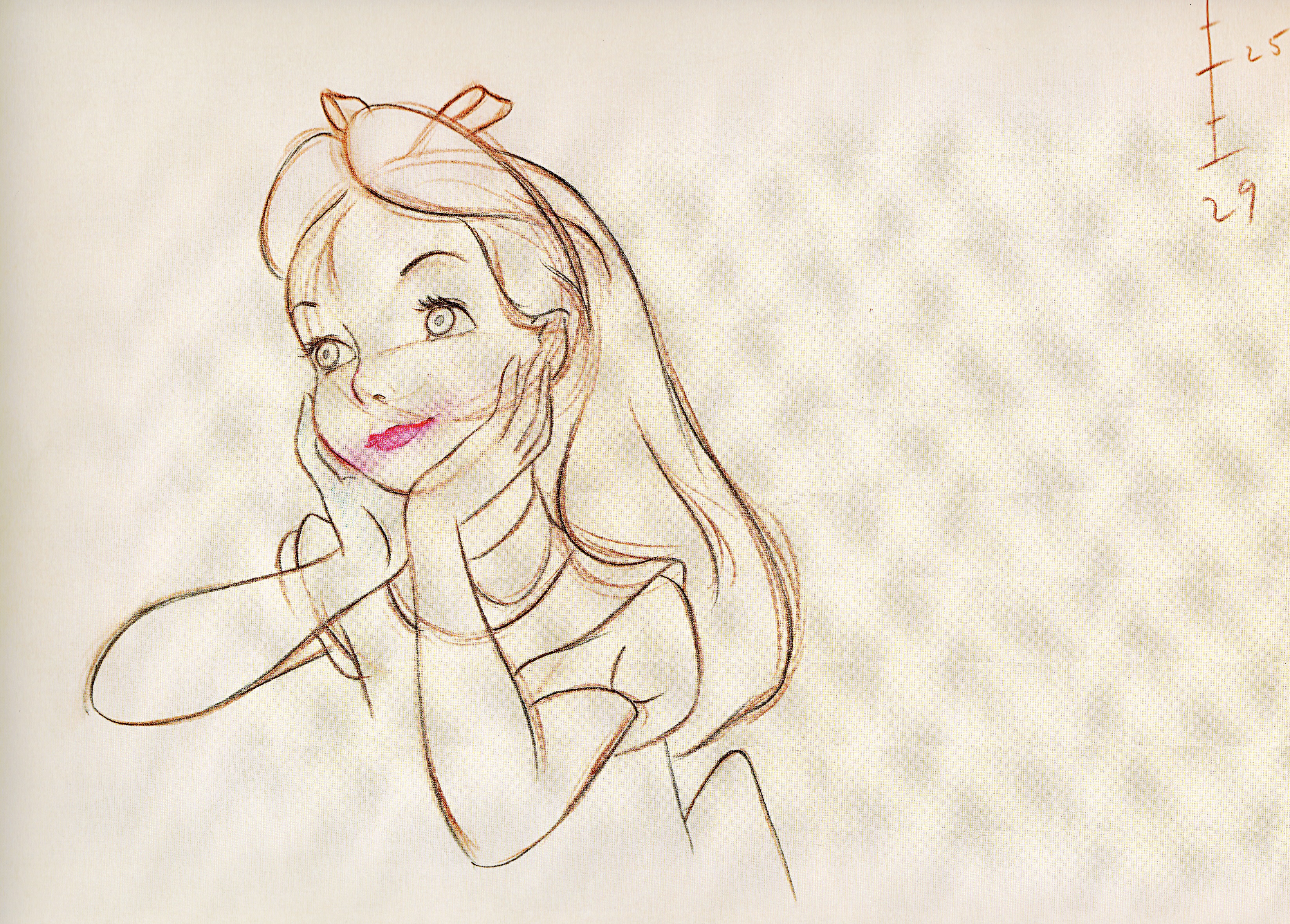 disney characters sketches